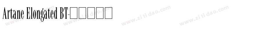 Artane Elongated BT字体转换